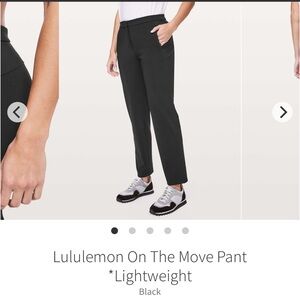 NWOT Lululemon women’s On The Move casual work Pants
